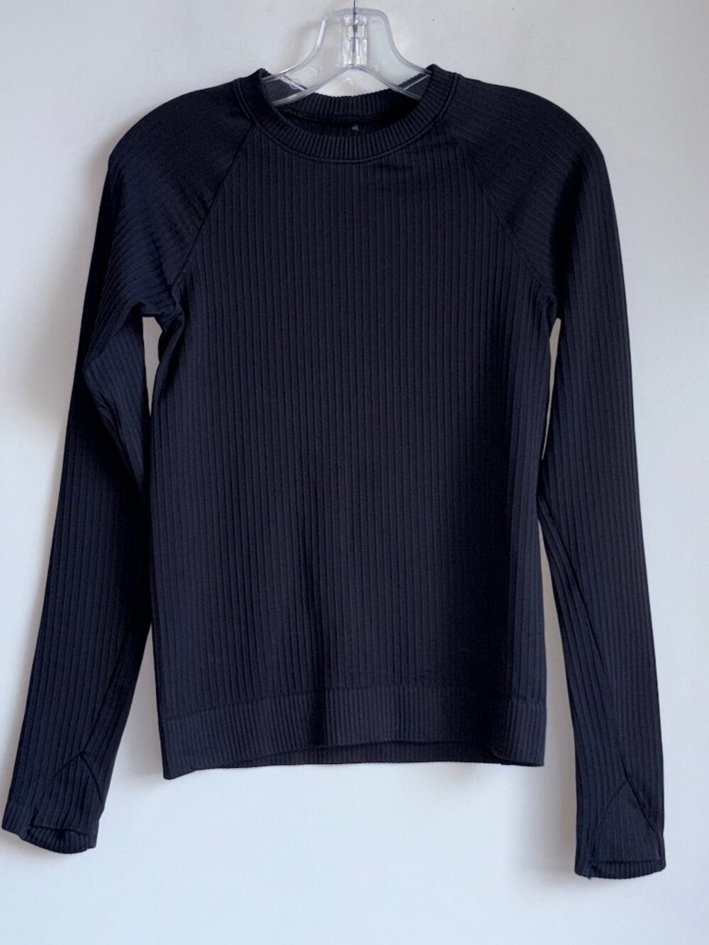 Lululemon Rest Less Ribbed Pullover Size 2 Black - Picture 5 of 12